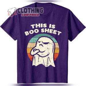 This Is Boo Sheet Cute Ghost Retro Halloween Costume T Shirt3