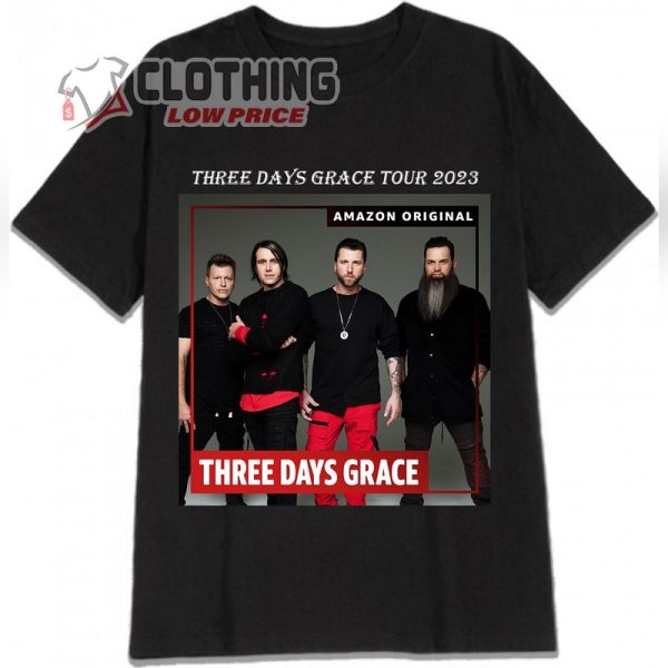 Three Days Grace Tour 2023 Setlist T- Shirt, Three Days Grace Setlist Merch, Three Days Grace Band Members Shirt Merch