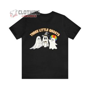 Three Little Ghosts Halloween Shirt, Cute Ghost T-Shirt, Halloween Ghost Shirt, Halloween Cute Gift