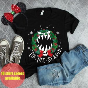 Tis The Season Shirt Disney Shirt Nightmare Before Christmas Shirt Best Halloween Costumes Gif 1