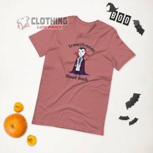 Transylvanian Blood Bank Shirt, Halloween Dracula Vampire Shirt, Funny Classic Monster, Halloween Trending Tee, Halloween Clothing Gift