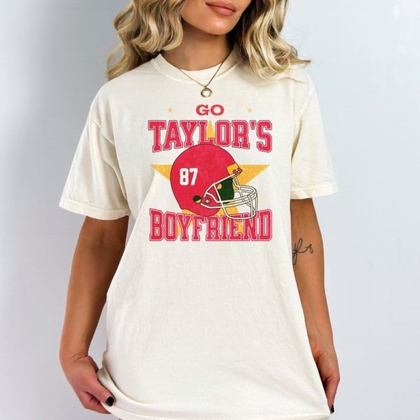 Travis Kelce Football Shirt, Go Taylors Boyfriend Merch, Kc Football Shirt, Funny Ts Inspired Shirt