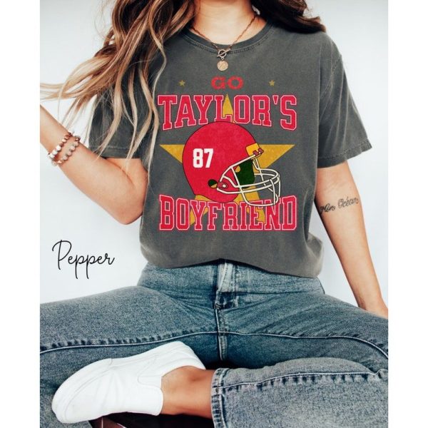 Travis Kelce Football Shirt, Go Taylors Boyfriend Merch, Kc Football Shirt, Funny Ts Inspired Shirt