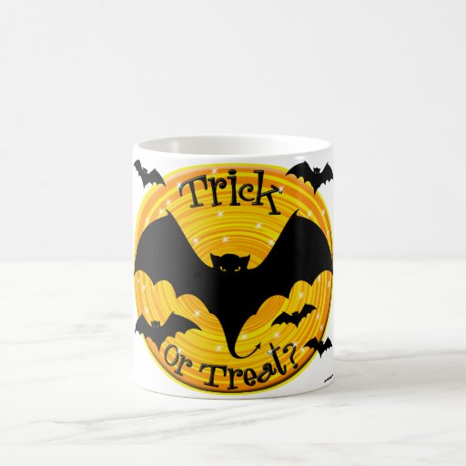 Trick r Treat Bat Halloween Mug etsy