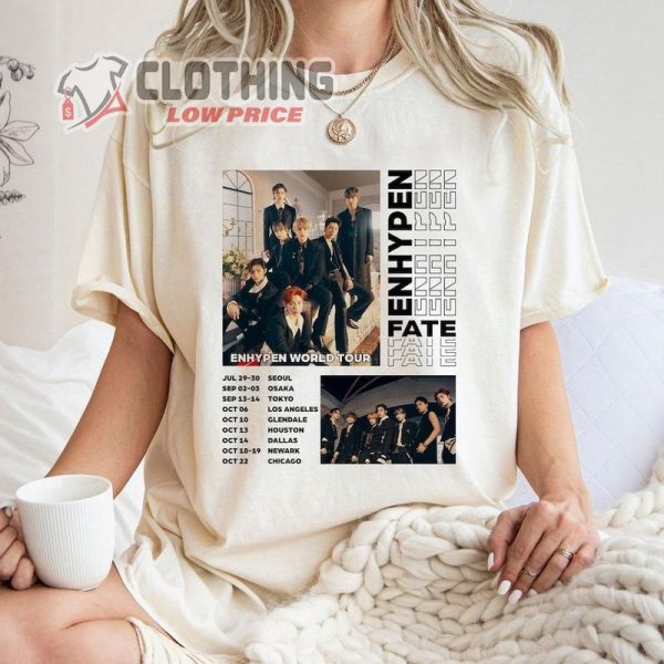 Vintage Enhypen Fate World Tour Shirt, Enhypen World Tour Fate 2023 Shirt, Enhypen Kpop Shirt, Enhypen World Tour Fate Merch