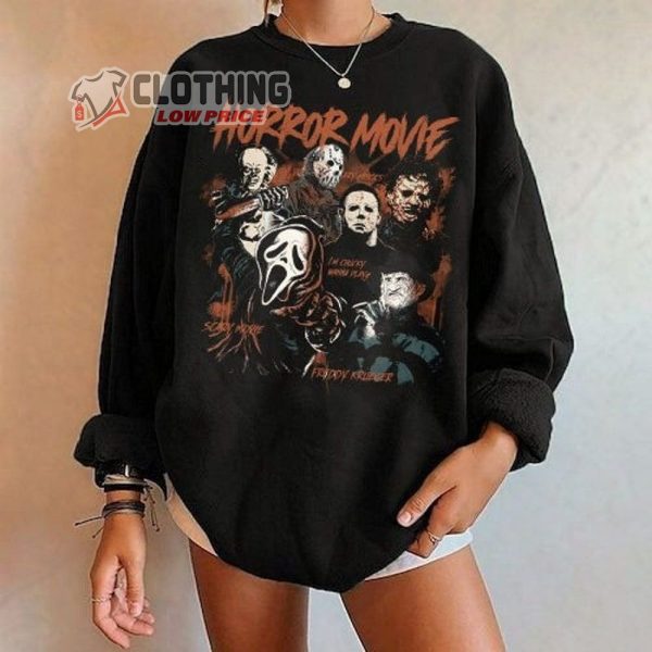 Vintage Halloween Horror Movie Sweatshirt, Halloween Scream Sweatshirt, Michael Myers Halloween Shirt, Halloween Horror Movie Shirt, Halloween Gift