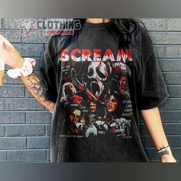 Vintage Halloween Scream Movie Shirt, Ghostface Halloween Sweatshirt, Halloween Horror Movie Shirt, No You Hang Up Shirt, Halloween Tee Gift