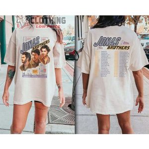 Vintage Jonas Brothers Band World Tour 2023 Tickets Merch Five Albums One Night Tour 2023 Shirt Jonas Brothers Concert 2023 Sweatshirt 2
