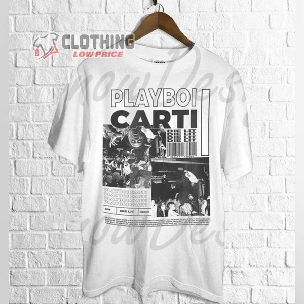 Vintage Playboi Carti Shirt, Playboi Carti Die Lit Poster T-Shirt, Playboi Carti Merch, Music Rap Tee Gift, Playboi Carti Fan Gift