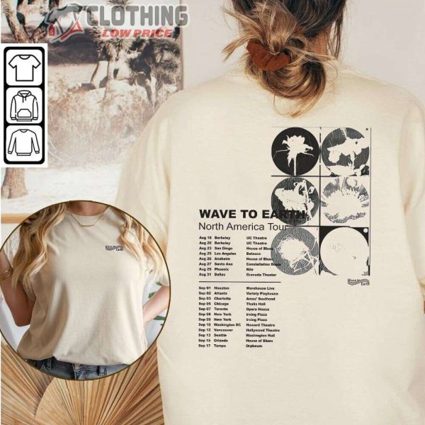 Wave To Earth Indie Band North America Tour 2023 Merch, W2E Kpop Shirt, Wave To Earth Tour Dates 2023 T-Shirt