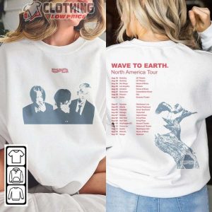 Wave To Earth Tour 2023 Setlist Merch Wave To Earth On X Wave To Earth North American Tour Shirt W2E Indie Band North America Tour 2023 Tee 2