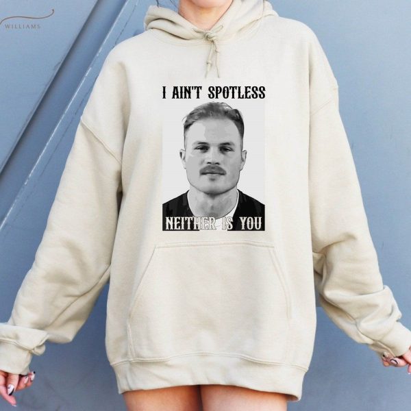 Zach Bryan Mugshot T-Shirt, Zach Bryan I Ain’T Spotless Neither Is You Shirt, Zach Bryan Mugshot Merch