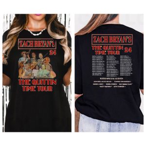 Zach Bryan Tour 2024 With Special Guests Merch, Zach Bryan The Quittin Time Tour 2024 Shirt, Vintage Zach Bryan Country Music T-Shirt