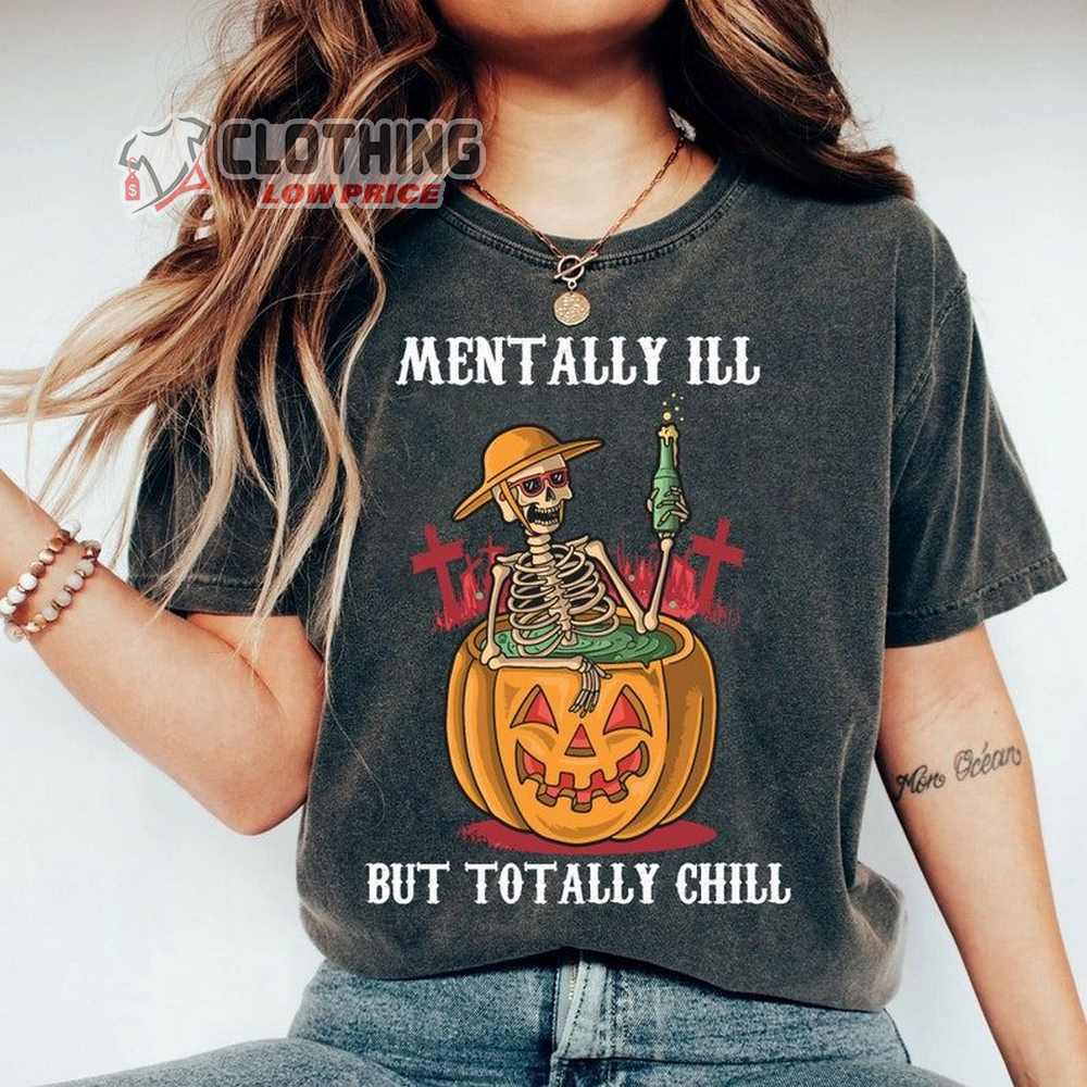 Skeleton Drink Beer Pumpkin Halloween Costume Shirt