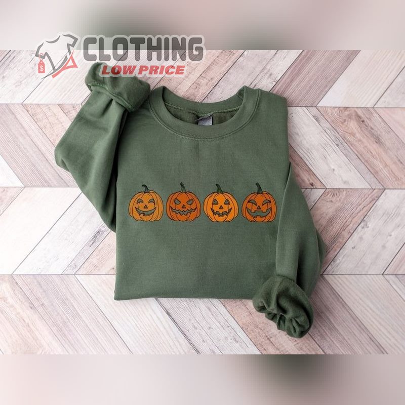 Pumpkin Crewneck Halloween Sweatshirt