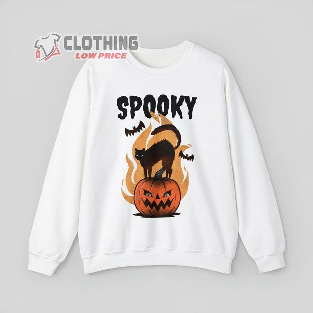 Angry Cat Halloween Sweatshirt