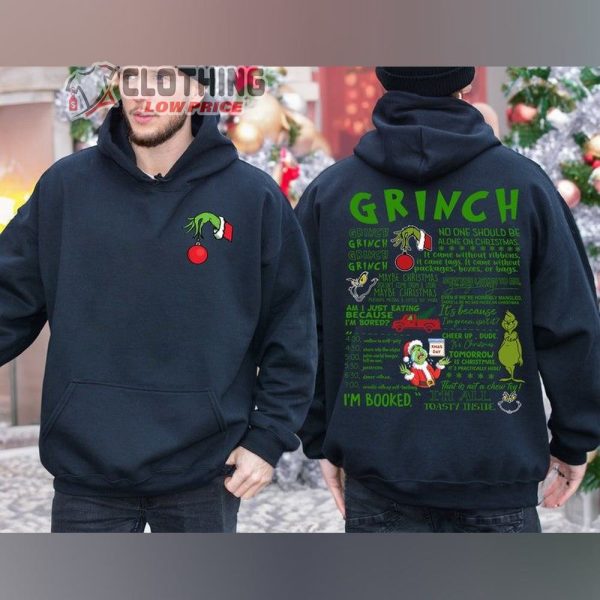 Merry Grinchmas Sweatshirt, Grinchmas Sweatshirt, Grinch Hoodie, Funny Grinch Shirt, Christmas Gift