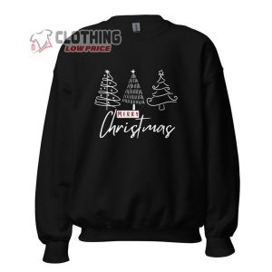 Merry Christmas Trees Sweatshirt, Christmas Shirt, Happy Christmas Day, Christmas Tree, Christmas Gift