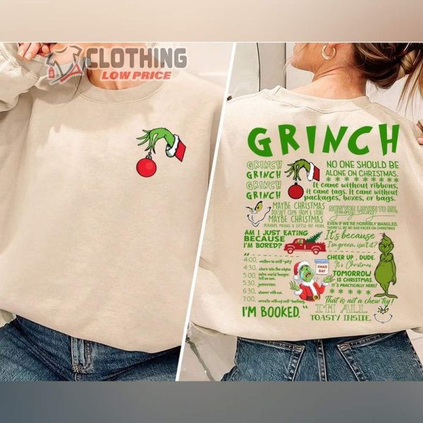 Merry Grinchmas Sweatshirt, Grinchmas Sweatshirt, Grinch Hoodie, Funny Grinch Shirt, Christmas Gift