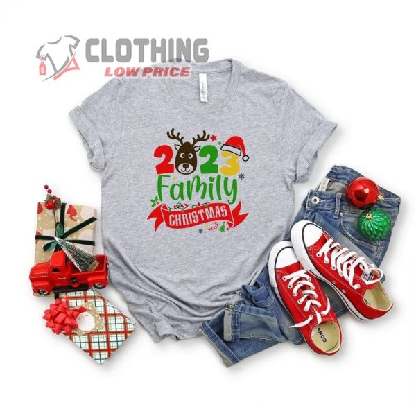 2023 Family Christmas Shirt, Family Christmas 2023 Deer Shirt, Christmas Party Tee, Christmas 2023 Gift, Best Gift Ideas Of 2023 Merch