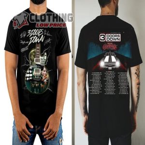 2023 Tour 3 Doors Down Band T Shirt Away From The Sun Anniversary Concert Shirt 3 Doors Down Rock Band Shirt