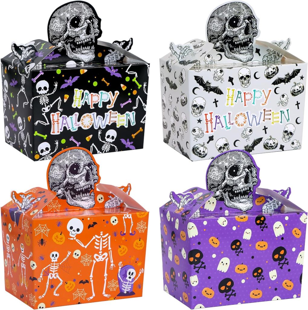 24 Pcs SKULL Goodie Candy Goody Gift Boxes amazon