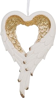 Wrapped in Heart: Gilded Angel Wings Ornament