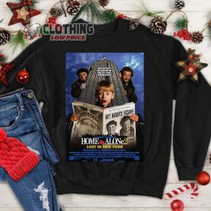 90S Christmas Movie Poster Home Alone Shirt, Kevin Mccallister Christmas Sweatshirt, Christmas Graphic Tee, Kevin Funny Xmas Hoodie  Gift