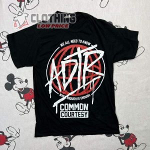 A Day To Remember Common Courtesy Black Band Merch Stand T Shirt