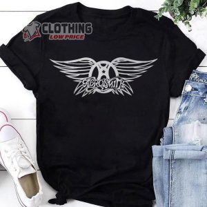 Aerosmith Band Logo Vintage T-Shirt, Aerosmith Peace Out Farewell Tour Shirt, Aerosmith Concert Shirt, Aerosmith Logo Tee Shirt