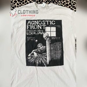 Agnostic Front Poison Idea Vintage Tee Agnostic Front Tour Dates Shirt1 2