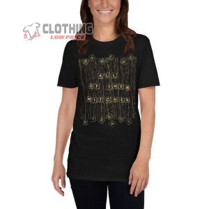 All Of Them Witches Halloween T Shirt RosemaryS Baby Scrabble Scene Short Sleeve Unisex Halloween Tee Merch 3