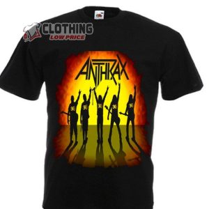 Anthrax Metal Thrashing Mad Song Shirt Anthrax Graphic 2 Sides Tee Shirt Anthrax Metal Thrashing Mad Lyrics Merch 3