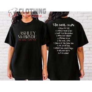 Ashley Mcbryde Song The Devil I Know Tour 2023 T- Shirt, Ashley Mcbryde Sweatshirt, Ashley Mcbryde Setlist 2023 Merch