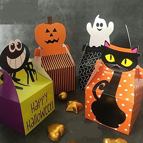 Astra Gourmet Halloween Candy Corn Spider Ghost Pumpkin Treat Boxes amazon