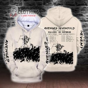 Avenged Sevenfold Life Is But A Dream  2023 North American Tour 3D Hoodie, Avenged Sevenfold Band Sweatshirt, Avenged Sevenfold 2023 United States Concert Shirt