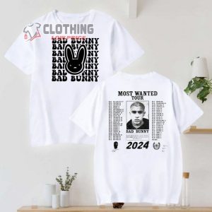 Bad Bunny Most Wanted Tour 2024 Presale Code Merch, Bad Bunny New Album Shirt, Bad Bunny Fan T-Shirt