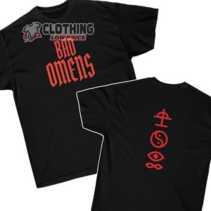 Bad Omens Symbols Front & Back Tee Sweatshirt, Bad Omens Logo Shirt, Bad Omens Tour Merch