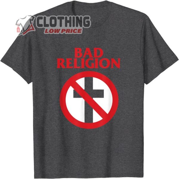 Bad Religion Official Merchandise Crossbuster Music Holiday Logo T-Shirt