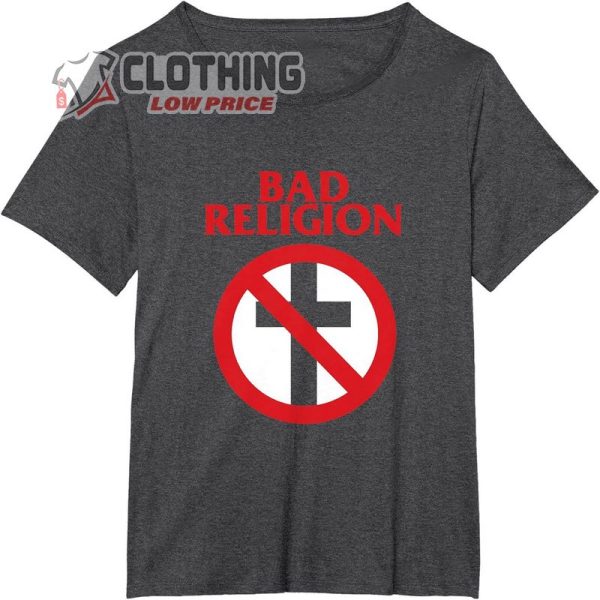 Bad Religion Official Merchandise Crossbuster Music Holiday Logo T-Shirt