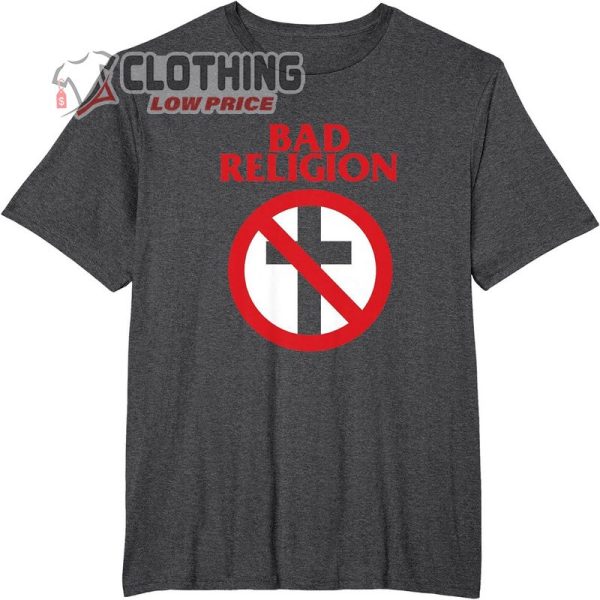 Bad Religion Official Merchandise Crossbuster Music Holiday Logo T-Shirt