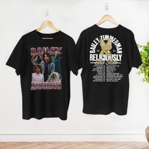 Bailey Zimmerman Songs Shirt, Bailey Zimmerman Merch, Religiously Tour 2024 Bailey Zimmerman T-Shirt