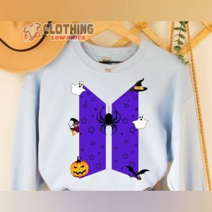 Bangtan Halloween Hoodie, Halloween Bangtan Logo Shirt, Bangtan Pumpkin Sweatshirt, Spooky Season, Fall Shirts, BTS Halloween Fan Gift