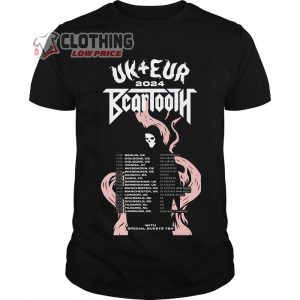 Beartooth 2024 Uk And European Tour Merch, Beartooth Tour 2024 Deutschland Shirt, Beartooth Tour 2024 With Special Guests T-Shirt
