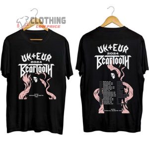 Beartooth Tour Dates 2024 Merch, Beartooth 2024 Uk Shirt, Beartooth Fall 2024 European Tour Sweatshirt, Metal Band Beartooth 2024 EUUK Tour Setlist T Shirt