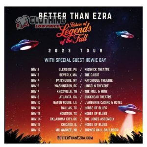 Better Than Ezra Tour 2023 Shirt Better Than Ezra Shirt Return of 1