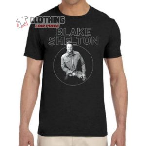 Blake Shelton Graphic Black Tee, Blake Shelton God’s Country Merch, Blake Shelton Top Songs Shirt
