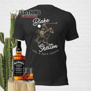 Blake Shelton Honky Tonk Country Concert Tee 2023 Gift, God’S Country Lyrics Blake Shelton Western Music Unisex T-Shirt