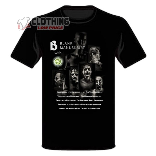 Blank Manuskript Dandelion Charm Tour 2023 Schedule And Ticketmaster T-Shirt