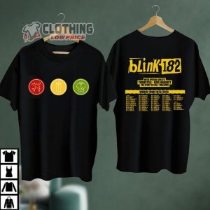Blink-182 Rock Music Band Tour 2023-2024 Merch, Blink-182 World Tour 2023 T-Shirt